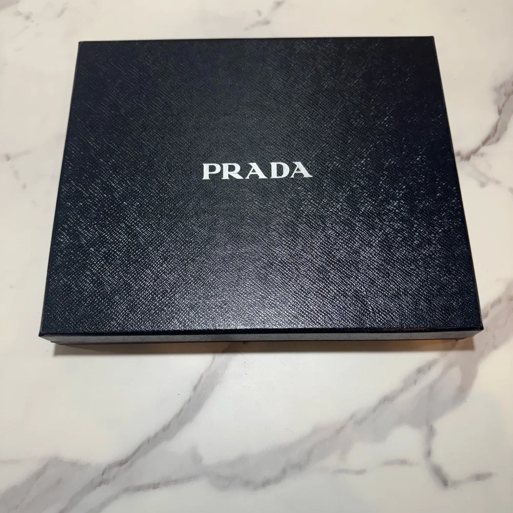 Prada Saffiano Leather Flower Print iPad Tablet Case New